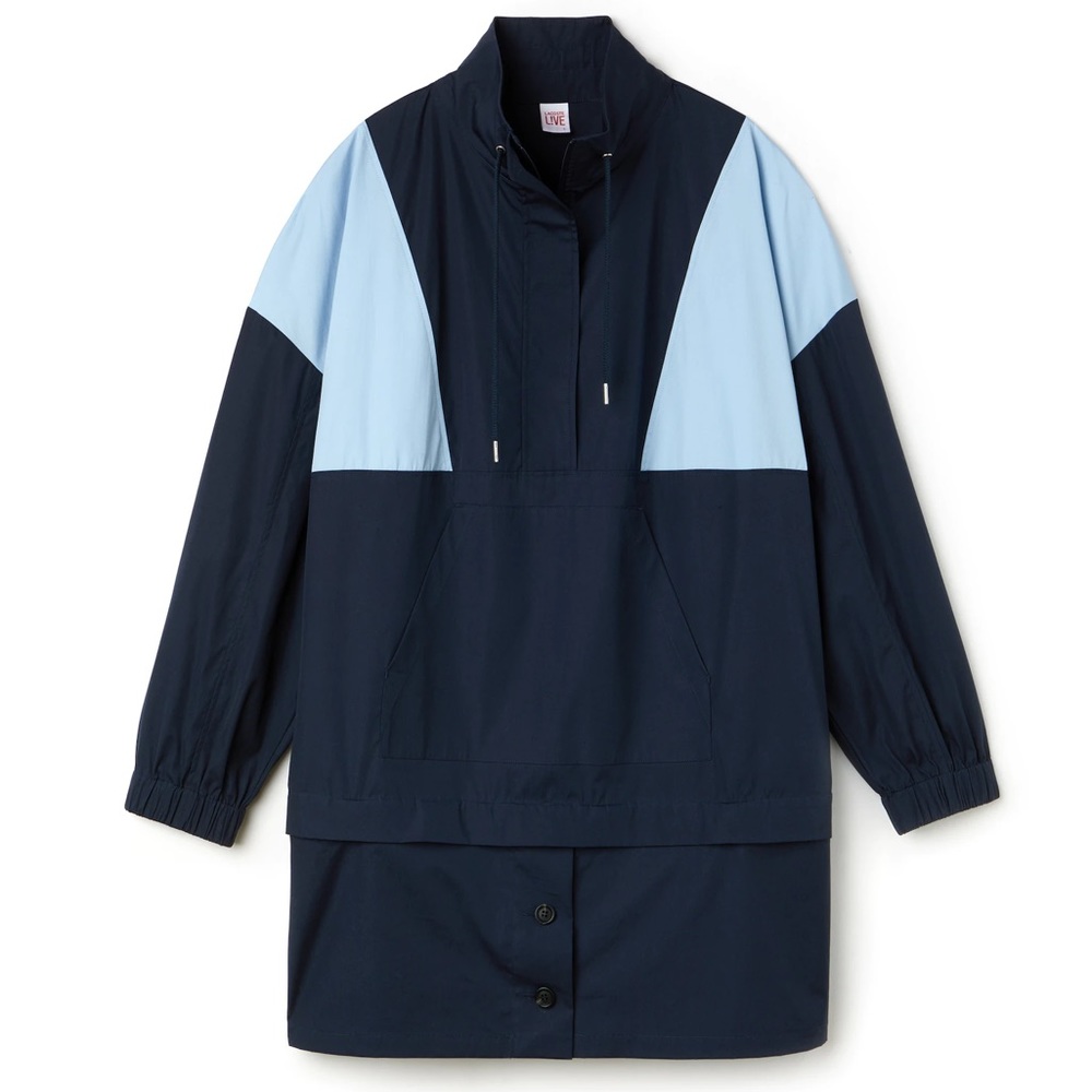 Women's LIVE Colorblock Cotton Sweatshirt Dress